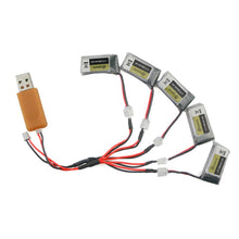 Load image into Gallery viewer, Eachine 260MAH 45C Lipo Battery And USB Charger for E010, E010C, E011, E011C, E013 (5 Pcs)