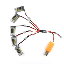 Load image into Gallery viewer, Eachine 260MAH 45C Lipo Battery And USB Charger for E010, E010C, E011, E011C, E013 (5 Pcs)