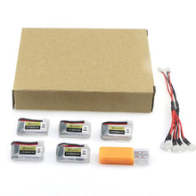 Load image into Gallery viewer, Eachine 260MAH 45C Lipo Battery And USB Charger for E010, E010C, E011, E011C, E013 (5 Pcs)