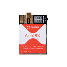 Load image into Gallery viewer, Foxeer ClearTX 5.8G 25/200/600mW Video Transmitter w/ RaceBand, Pit Mode - US Version