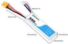 Load image into Gallery viewer, BETAFPV 350mAh 2s XT30 Lipo Battery (2 Pcs)