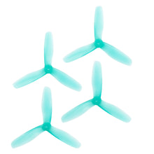 Load image into Gallery viewer, RaceKraft 5x4.5 Clear Blunt Nose Tri-Blade (Set of 4 - Emerald)