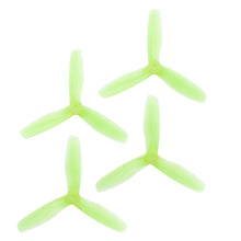 Load image into Gallery viewer, RaceKraft 5x4.5 Clear Blunt Nose Tri-Blade (Set of 4 - Green)
