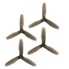 Load image into Gallery viewer, RaceKraft 5x4.5 Clear Blunt Nose Tri-Blade (Set of 4 - Smoke)