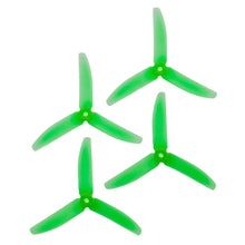 Load image into Gallery viewer, RaceKraft 5x4 Clear Tri-Blade (Set of 4 - Green)