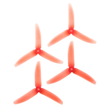Load image into Gallery viewer, RaceKraft 5x4 Clear Tri-Blade (Set of 4 - Red)