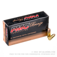 Load image into Gallery viewer, 50 Rounds of 9mm Ammo by PMC - 115gr FMJ