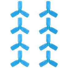 Load image into Gallery viewer, DYS 2" 3 Blade, Blue Propeller - Set of 8 (4x CW, 4x CCW)