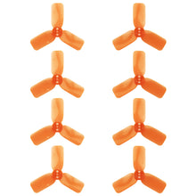 Load image into Gallery viewer, DYS 2" 3 Blade, Orange Propeller - Set of 8 (4x CW, 4x CCW)