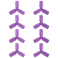 Load image into Gallery viewer, DYS 2" 3 Blade, Purple Propeller - Set of 8 (4x CW, 4x CCW)