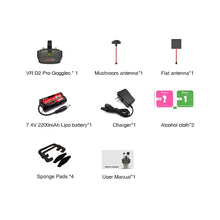 Load image into Gallery viewer, Eachine VR D2 PRO 40CH 5.8G Diversity FPV Goggles with DVR