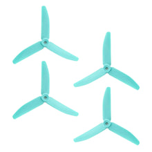 Load image into Gallery viewer, HQProp Triple Prop 5x4x3R Skitzo Blue Propeller - 3 Blade (2CW+2CCW/Bag)