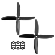 Load image into Gallery viewer, HQProp 5x4x4V1SRB CW Propeller - 4 Blade (2 Pack - Black Nylon Glass Fiber)