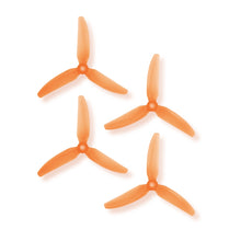 Load image into Gallery viewer, HQProp DP 5x4.3x3V1S Light Orange Propeller - 3 Blade (2CW+2CCW/Bag)