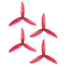 Load image into Gallery viewer, HQProp DP 5x4.8x3 PC V1S Light Red Propeller - 3 Blade (2CW+2CCW)