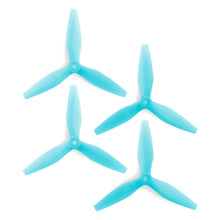 Load image into Gallery viewer, HQProp DP Light Blue 5x4.5x3 V3 Propeller - 3 Blade (Set of 4 - PC)