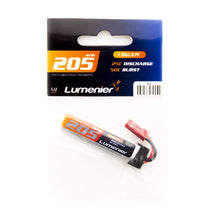 Load image into Gallery viewer, Lumenier 205mAh 1s 25c Lipo Battery w/ JST