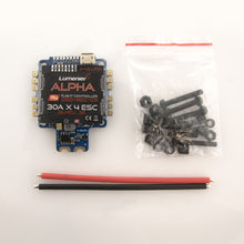 Load image into Gallery viewer, Lumenier ALPHA AIO Flight Controller (F4 FC, 4x 30A BLHeli_32 ESC, OSD, PDB, Curr)