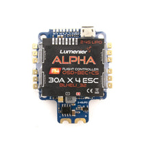 Load image into Gallery viewer, Lumenier ALPHA AIO Flight Controller (F4 FC, 4x 30A BLHeli_32 ESC, OSD, PDB, Curr)