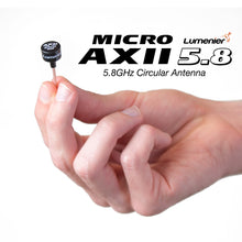 Load image into Gallery viewer, Lumenier Micro AXII Shorty Straight MMCX 5.8GHz Antenna (RHCP)