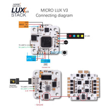 Load image into Gallery viewer, Lumenier MICRO LUX V3 F4 + 30A BLHeli_32 4in1 Stack (FC + ESC Combo)