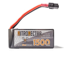 Load image into Gallery viewer, NewBeeDrone Nitro Nectar 1500mAh 4S 80c Lipo Battery w/ Removable Balance Lead, Aluminum Shield