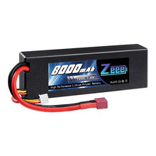 Load image into Gallery viewer, Zeee 2S Lipo Battery 7.4V 100C 8000mAh Hardcase RC Battery Charger Deans Plug for RC Car Truck Boat Helicopter FPV RACING