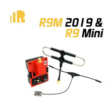 Load image into Gallery viewer, FrSky R9M 2019 Module with R9MM R9Mini R9 Slim+ R9 Receiver with mounted Super 8 and T antenna