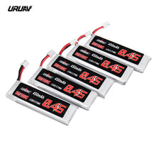 Load image into Gallery viewer, 5 / 10PCS URUAV 3.8V 450mAh 50/100C 1S HV 4.35V Lipo Battery PH2.0 Plug for Emax Tinyhawk Happymodel Snapper7 Drone FPV RC Model