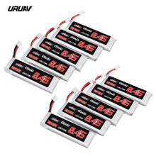 Load image into Gallery viewer, 5 / 10PCS URUAV 3.8V 450mAh 50/100C 1S HV 4.35V Lipo Battery PH2.0 Plug for Emax Tinyhawk Happymodel Snapper7 Drone FPV RC Model