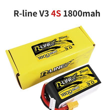 Load image into Gallery viewer, TATTU R-Line Version 3.0 V3  4S 6S 1300/1550/1800/2000mAh 120C 14.8V Lipo Battery with XT60 Plug for FPV Racing Drone Quadcopter