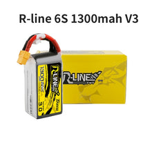 Load image into Gallery viewer, TATTU R-Line Version 3.0 V3  4S 6S 1300/1550/1800/2000mAh 120C 14.8V Lipo Battery with XT60 Plug for FPV Racing Drone Quadcopter
