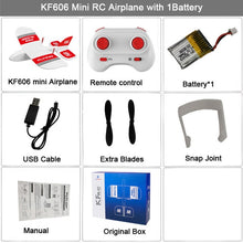 Load image into Gallery viewer, KF606 2.4Ghz RC Airplane Flying Aircraft EPP Foam Glider Toy Airplane 15 Minutes Fligt Time RTF Foam Plane Toys Kids Gifts