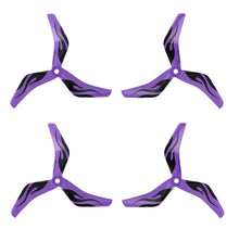 Load image into Gallery viewer, Azure Power 5045 V2 HGP Enhanced Glass Fiber Propeller - 3 Blade (Set of 4 - Purple Spirit)