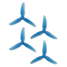 Load image into Gallery viewer, Racekraft 5045TCS Tri-Blade (Set of 4 - Clear Blue)