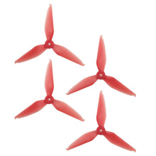 Load image into Gallery viewer, RaceKraft 5046 Tri-Blade (Set of 4 - Clear Red)