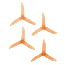 Load image into Gallery viewer, RaceKraft 5x4 Clear Tri-Blade (Set of 4 - Orange)
