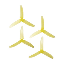 Load image into Gallery viewer, RaceKraft 5x4 Clear Tri-Blade (Set of 4 - Yellow)