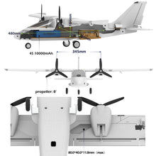 Load image into Gallery viewer, SonicModell Binary 1200mm Wingspan EPO Twin Motor FPV Plane Kit