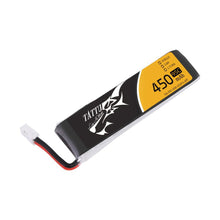 Load image into Gallery viewer, Tattu 450mAh 3.8V HV 95C 1S Lipo Battery for Tiny Hawk - Long Size (PH-2.0)