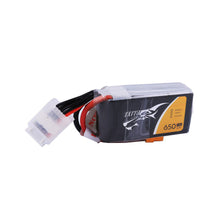 Load image into Gallery viewer, TATTU 650mAh 4S1P 75C 14.8V Lipo Battery Pack with XT30 plug