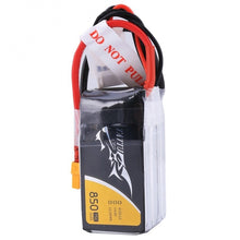 Load image into Gallery viewer, Tattu 850mAh 14.8V 75C 4S1P Lipo Battery Pack (XT60)