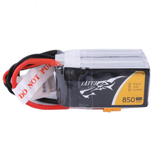 Load image into Gallery viewer, Tattu 850mAh 14.8V 75C 4S1P Lipo Battery Pack (XT30)