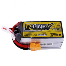 Load image into Gallery viewer, TATTU R-line 1300mah 95C 5S1P Fpv Racing Battery with XT60 Plug